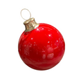 44 Inch Ornament Ball with Metal Stand Resin Display