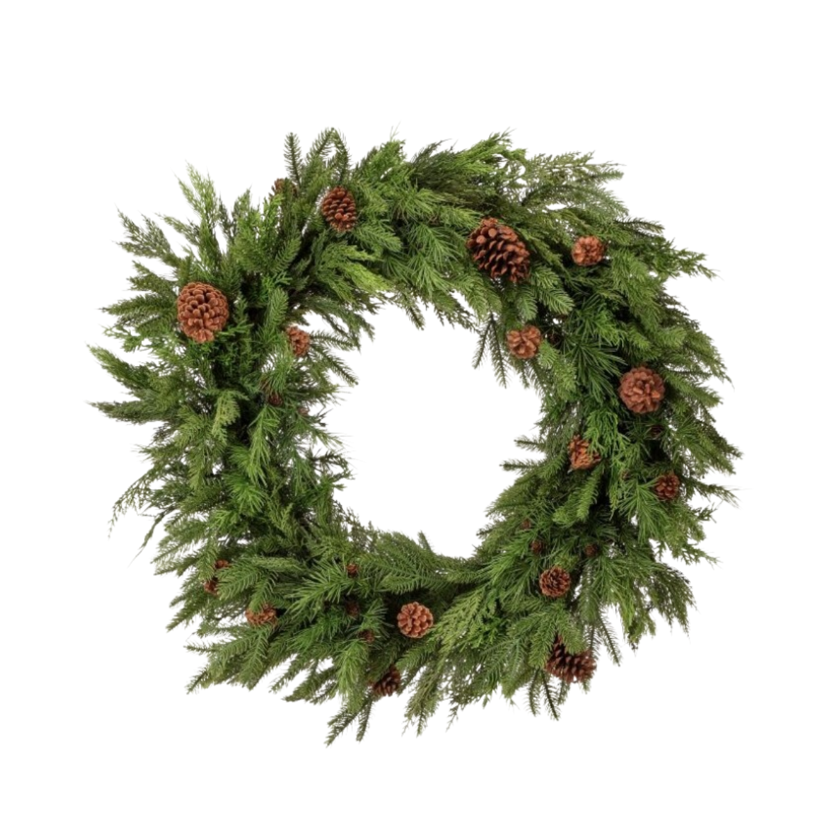 Natural Touch Mix Evergreen Wreath
