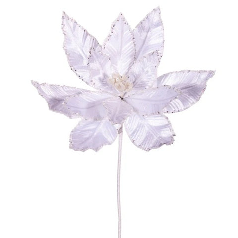 24" Velvet Poinsettia - Set of 3