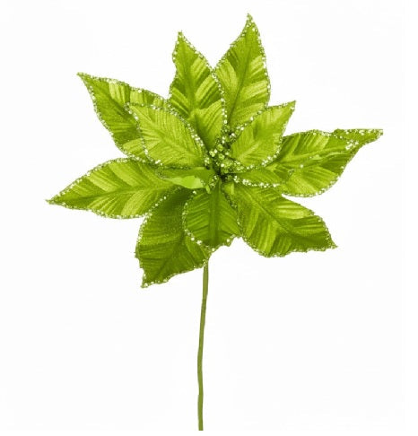 24" Velvet Poinsettia - Set of 3