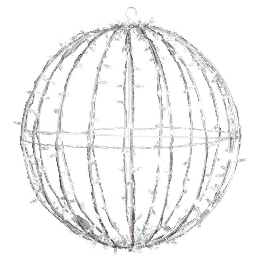 LED - Foldable Lighted Sphere - Heavy Duty Brown Frame