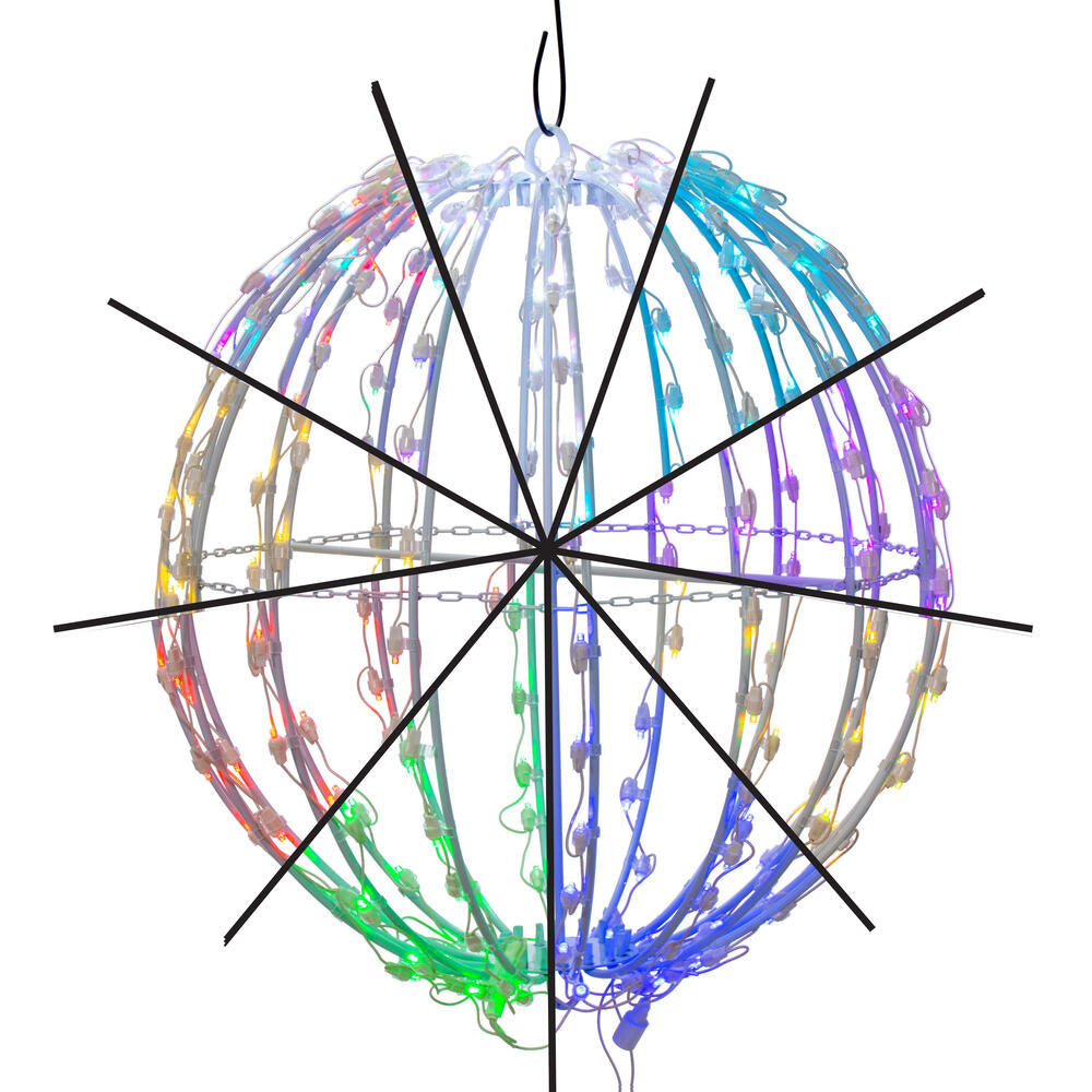 Foldable Spheres - RGBWW  - Commercial Frame - Multiple Effects