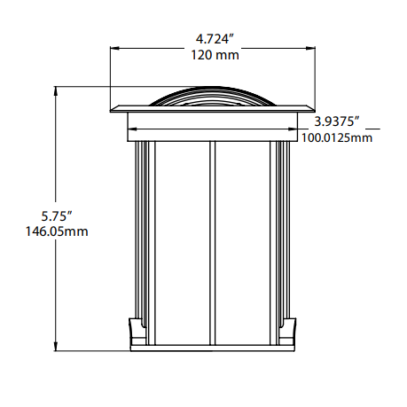 Zephyr Brass Drop-In Well Light