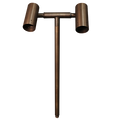 Aria brass double fixture path light 21"