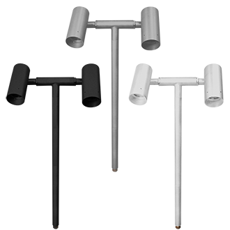 Aria brass double fixture path light 21"