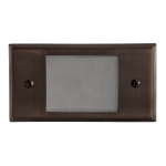 CABO Integrated Small Flat Panel Step Light Frosted - 5.5" x 2.937"