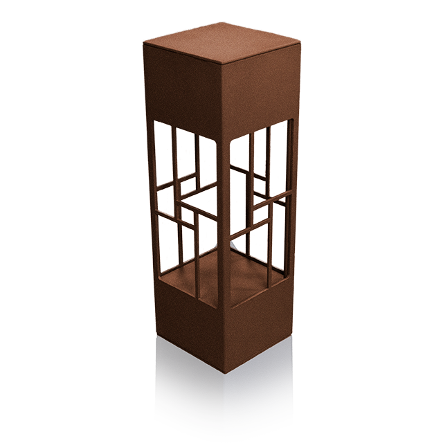 CENTER SQUARE 6x6 18 Bollard / Post-Top