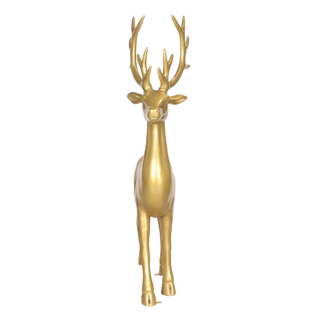 6 Foot Elegant Standing Deer Resin Display