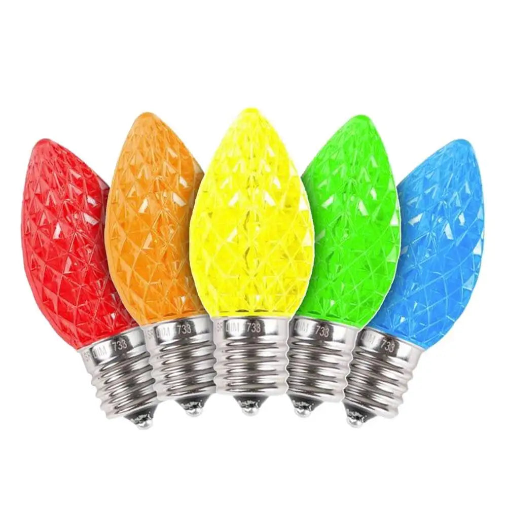 TruLit Pro - Premium Faceted LED  C7 Bulbs - Poly Carbonate-Steady