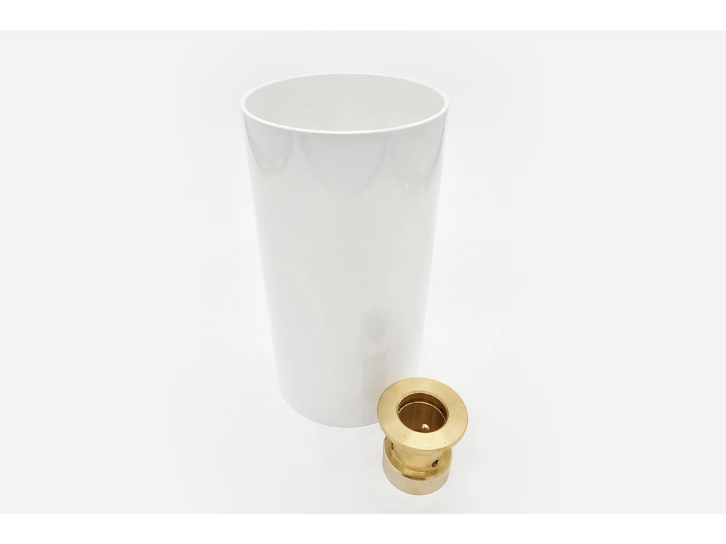 Lumien Raw Brass 6in PVC Cup for LED Putting Green Lighting