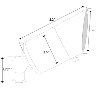 Mirage Aluminum Integrated Uplight - 12 Volts - Bronze