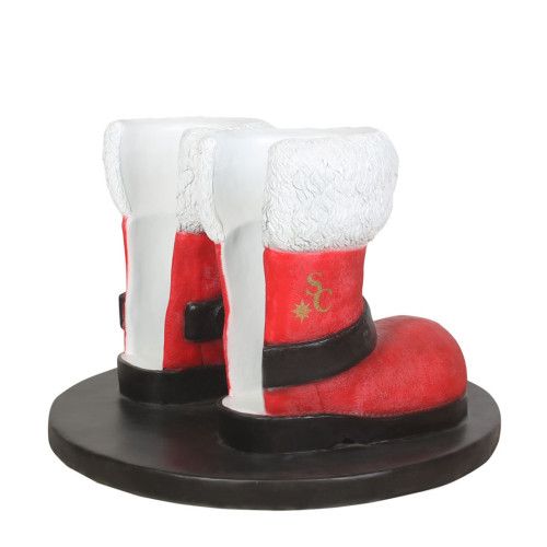 Santa Boots Photo Op Resin Display