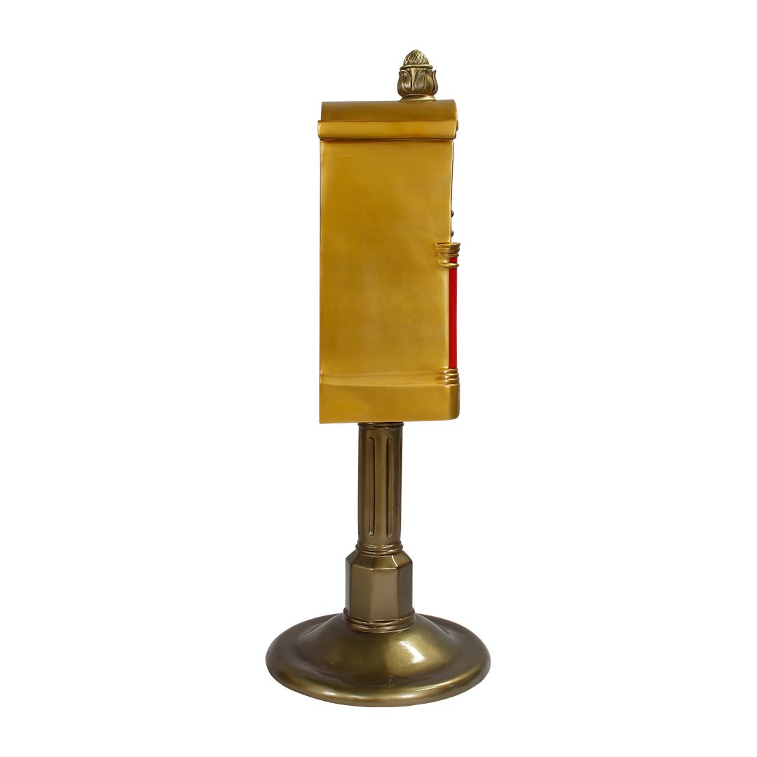 68 Inch Santa Mailbox Resin Display