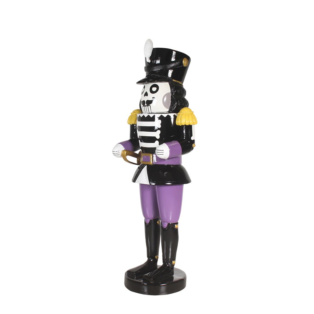 6 Foot Scary Nutcracker Halloween Resin Display