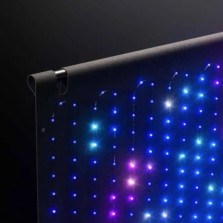 Twinkly Pro - RGB Light Wall Black Fabric & Wire - 8.2' x 8.9' - 1120 Count